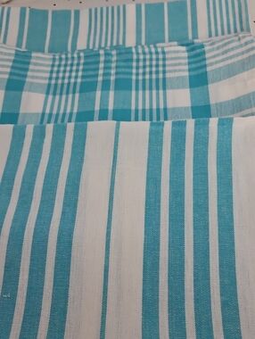 Now Designs Set Of 3 Turquoise Kitchen Towels Cotton Tea Towels